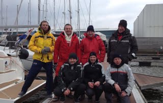 Skippertraining in Eis und Schnee am IJsselmeer