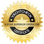 YachtCheck_4_Star_Award Yachtcharter Lemmer mit 4 Sternen