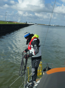 Hafentraining IJsselmeer Leinenhandhabung