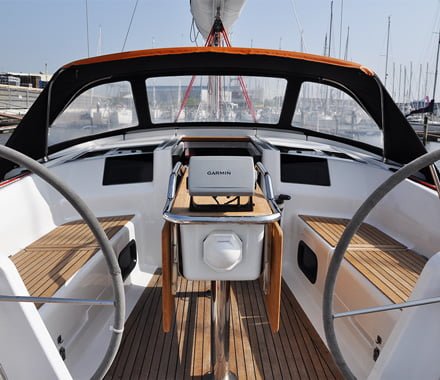 segelyacht-heck Hanse 385 Heck